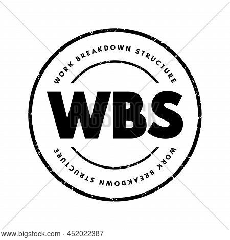 Wbs Work Breakdown Structure - Deliverable-oriented Breakdown Of A Project Into Smaller Components, 