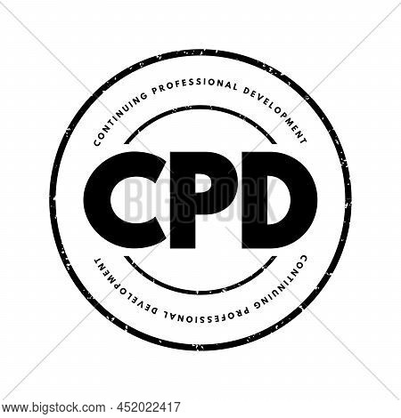 Cpd Continuing Professional Development - Continuing Education To Maintain Knowledge And Skills, Acr