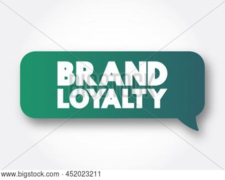 Brand Loyalty Text Message Bubble, Concept Background