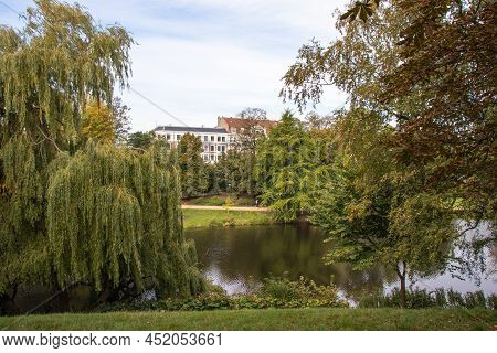 Copenhagen, Denmark. Oersted Park In The City Center. Tourism In Denmark.