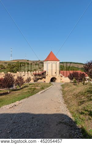 Famous Rupea Fortress In Transylvania, Romania. Rupea Citadel (cetatea Rupea)