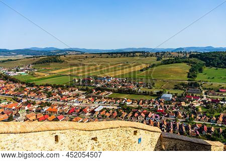 View From Rupea Fortress In Transylvania, Romania. Rupea Citadel (cetatea Rupea)