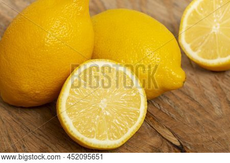 Ripe And Fresh Fruit, Yellow Lemon - Citrus Meyeri