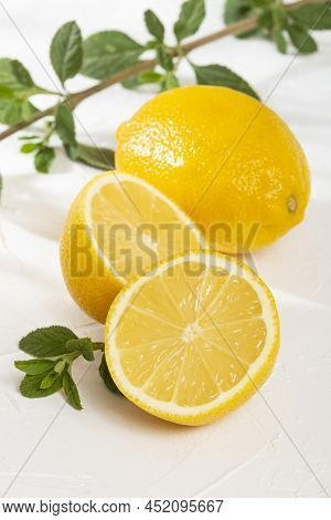 Ripe And Fresh Fruit, Yellow Lemon - Citrus Meyeri