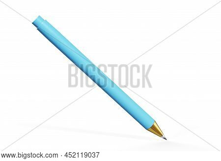 Ball Pen Mockup Isolated On White Background - 3d Render