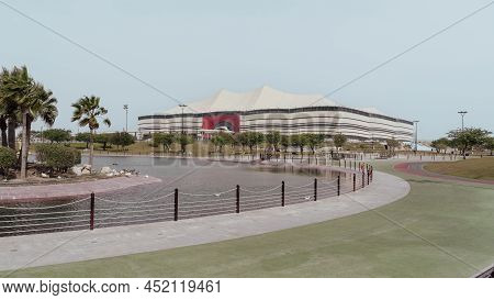 Al Khor, Qatar- March 03 2022:one Of The Venues Of Fifa Worldcup 2022, Al Bayt Stadium