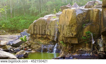 Thirparappu Falls; Amazing Tourist Place With Water,rocks And Beautiful Scenery; Located In Kanyakum