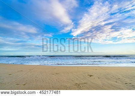 Sunrise At Playa Cocles, Beautiful Tropical Caribbean Beach, Puerto Viejo, Costa Rica East Coast