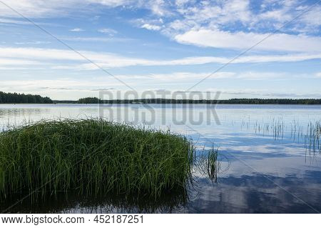 View Of The Lake Onkivesi In Summer, Maaninka, Kuopio, Finland