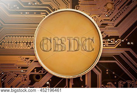 Cbdc - Central Bank Digital Currency Technology. New Generation Of Money Concept