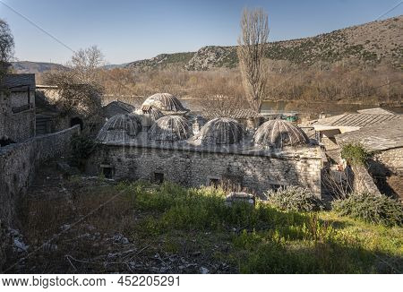 Domed Roof Of The Madrasa In The Village Of Pocitelj In The Capljina Municipality In Bosnia And Herz