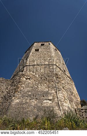 Tower Of The Stone Fortress In Pocitelj Medieval Village In The Capljina Municipality In Bosnia And 
