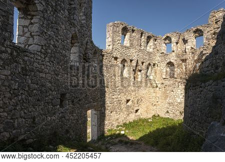 Walls Of The Stone Fortress In Pocitelj Medieval Village In The Capljina Municipality In Bosnia And 