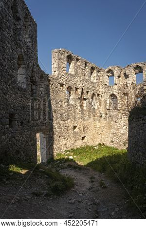 Walls Of The Stone Fortress In Pocitelj Medieval Village In The Capljina Municipality In Bosnia And 