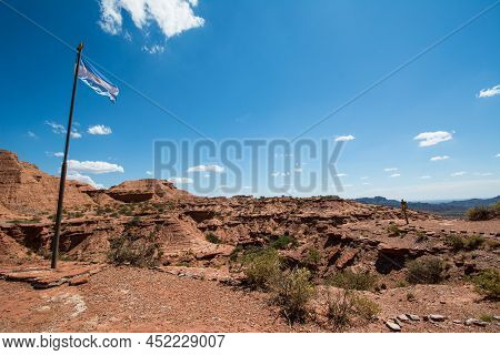 View Of Sierra De Las Quijadas National Park, Argentina.