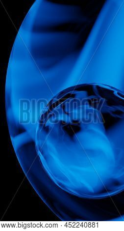 3d Rendering, Simple Wave, Colorful Abstract Background. Dark Desenho Digital Mobile Pattern
