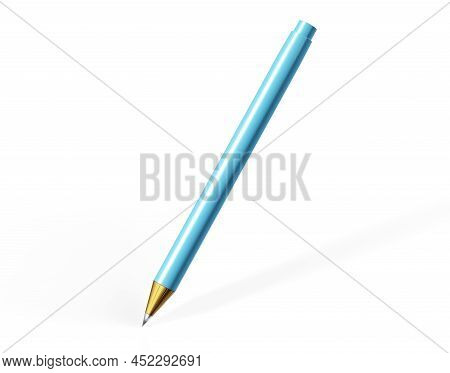Ball Pen Mockup Isolated On White Background - 3d Render