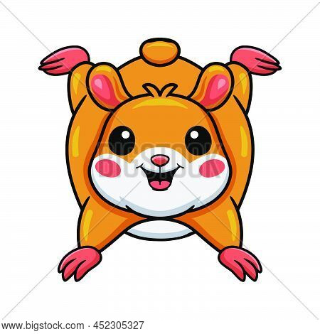 Vertor Illustration Of Cute Little Hamster Cartoon Character