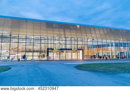 Zeda Bashi, Georgia - March 19, 2022: Kutaisi International Airport (iata: Kut, Icao: Ugko) Also Kno