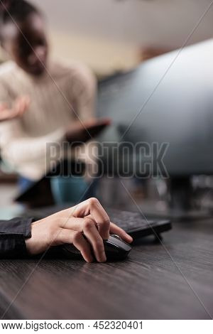 Security Application Engineer Hand Encrypting Vital Company Information On Blockchain System. Neural