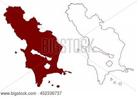 Tresco Island (united Kingdom Of Great Britain And Northern Ireland, England, Isles Of Scilly) Map V