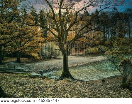 Brucher Dam In Marienheide. A Fantasy Composing.