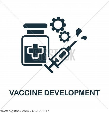 Vaccine Development Icon. Simple Element From Healthcare Innovations Collection. Creative Vaccine De
