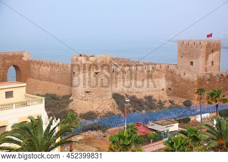 Safi City Landmark In Morocco. Fortress On The Coast.