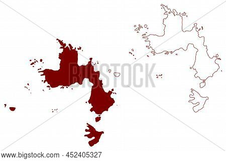 Annet Island (united Kingdom Of Great Britain And Northern Ireland, England, Isles Of Scilly) Map Ve
