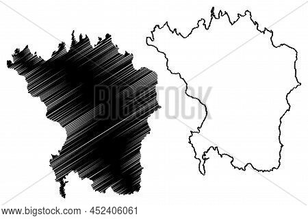 Psara Island (hellenic Republic, Greece, Greek Island) Map Vector Illustration, Scribble Sketch Psar
