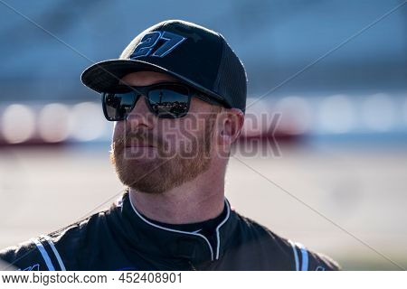 April 02, 2022 - Richmond, VA, USA: Jeb Burton prepares to race for the ToyotaCare 250 at Richmond Raceway in Richmond, VA.