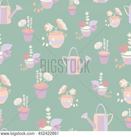 Garden Gathering Seamless Repeat Pattern Vector Print