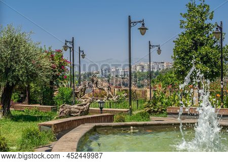 Karaalioglu Park West Observation Terrace In Antalya, Turkey