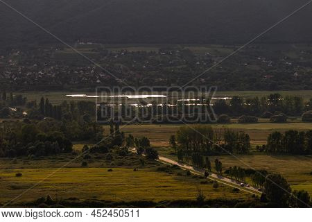 Castle Szigliget, In Szigliget, Hungary. Ruins Of The Medieval Hungarian Fortress From 13Th Century.