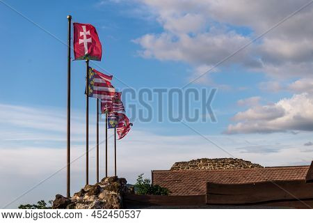 Castle Szigliget, In Szigliget, Hungary. Ruins Of The Medieval Hungarian Fortress From 13Th Century.