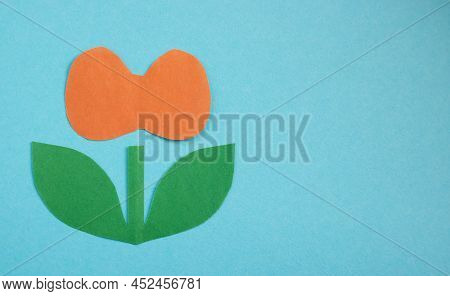 Thyroid Day.the Shape Of The Thyroid Gland On A Blue Background.place For Your Text.