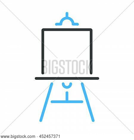Easel Icon. Editable Bold Outline With Color Fill Design. Vector Illustration.