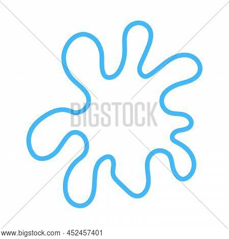 Paint Blot Icon. Editable Bold Outline With Color Fill Design. Vector Illustration.