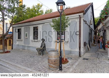 Belgrade, Serbia - August 03, 2021: Art House Of Famous Poet Djura Jaksic In Skadarlija Street.