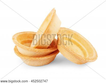Sweet Tartlet With Berries On White Background
