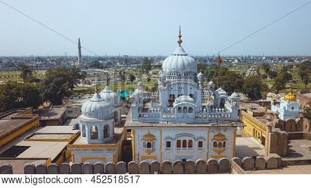 Aerial Panoramic View To The Lahore Fort, Citadel In The City Of Lahore, Pakistan