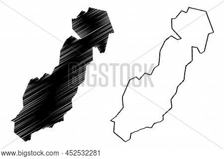 Rowley Island (canada, Nunavut Territory, North America) Map Vector Illustration, Scribble Sketch Ro
