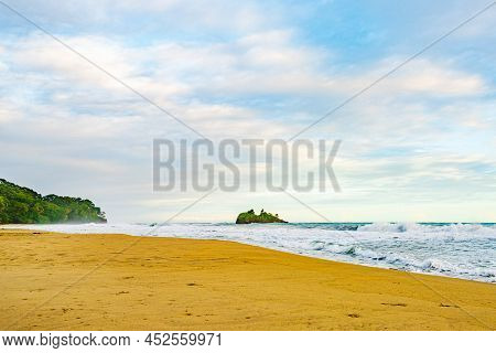 Sunrise At Playa Cocles, Beautiful Tropical Caribbean Beach, Puerto Viejo, Costa Rica East Coast