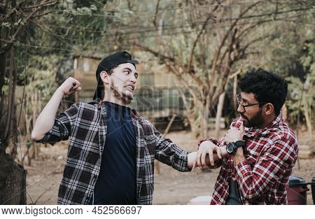 Concept Of Two Men Fighting, Man Threatening Another Man, Concept Of Two People Fighting, Two People