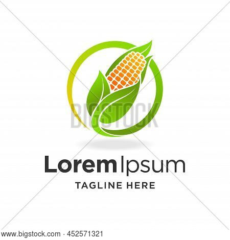 Cornfield Logo With Circle Concept, Cornfield Logo