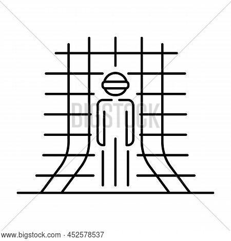 Avatar In Metaverse. Thin Line Icon. Settings, Choosing Appearance. Pixel Perfect, Editable Stroke. 