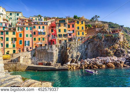 Riomaggiore Village In Cinque Terre, Liguria, Italy