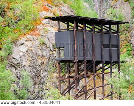 Allmannajuvet Area, Sauda In Norway. Norwegian National Tourist Scenic Route Ryfylke.