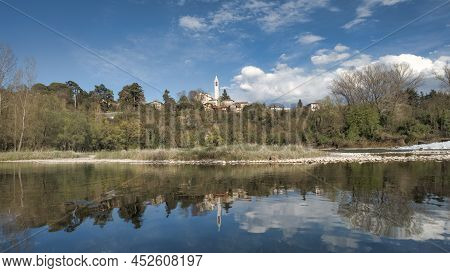 Capriate San Gervasio From Adda River