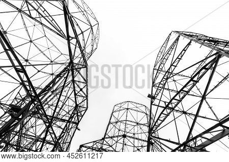 Empty Skeleton Of Gas Silo At Hansa Coking Plant In Dortmund, Germany
